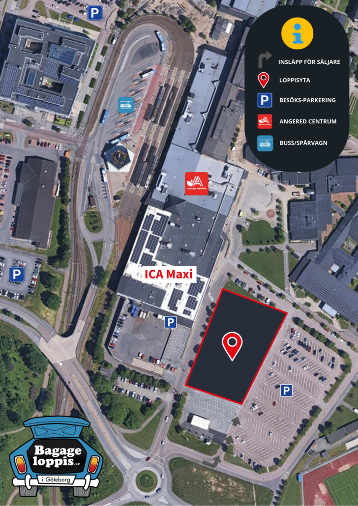 Angered loppis Karta